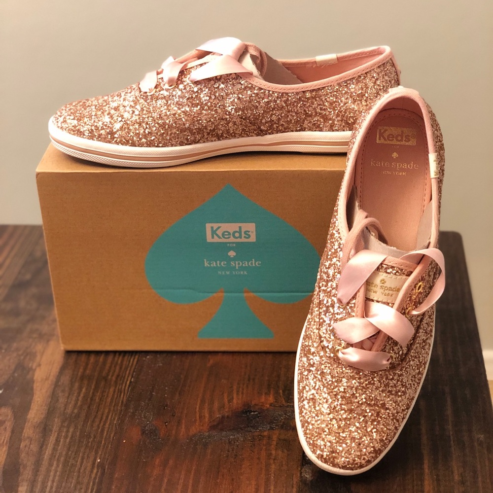keds x kate spade new york glitter sneakers
